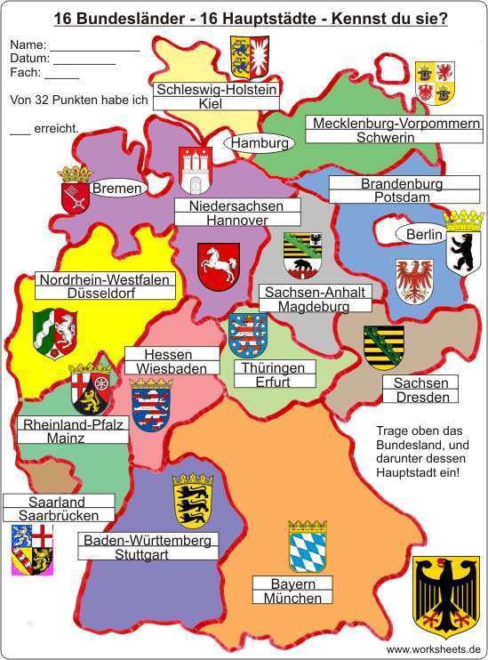 ドイツの州と州都について ドイツ語 上達しよう ９０日でドイツ語マスターする勉強ブログ